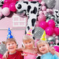 Cow Print Number 7 Balloon, Large 40 Inch Cow Number Birthday Balloons, Foil Mylar Number 7 Balloons For 7 Year Old Birthday Par