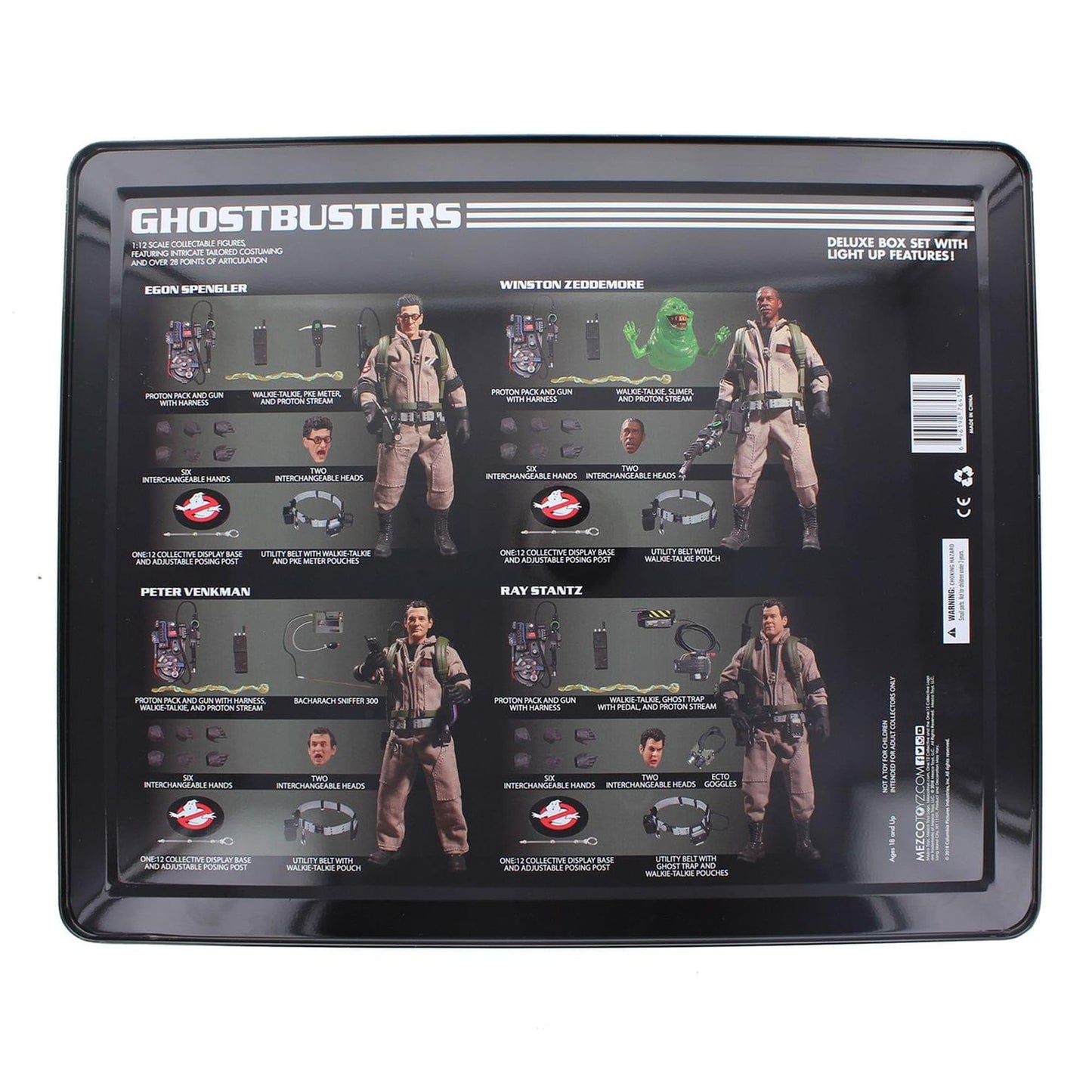 Mezco One: 12 Collective: Ghostbusters Deluxe Action Figure Box Set, Multicolor, One-Size (Feb188377)