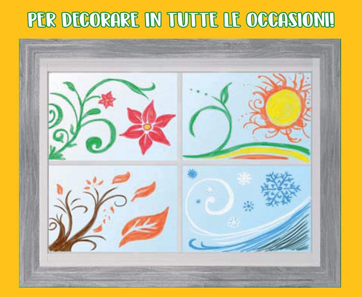 Crayola Window Markers (8 Count), Washable Window Markers for Kids, Works On Glass Surfaces, Fun Gifts for Kids