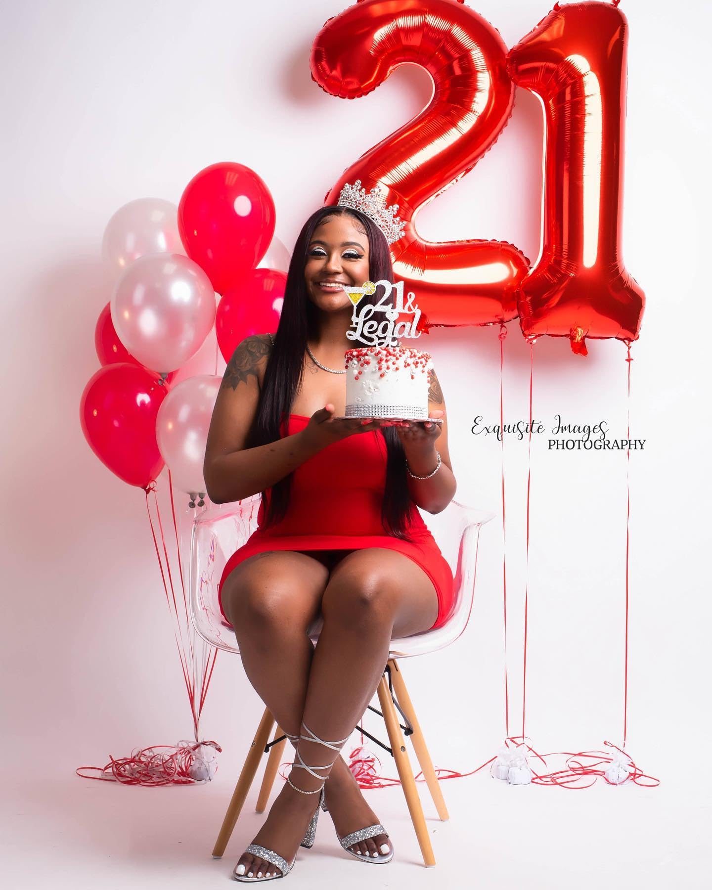21 Balloon Number, Red Number 21St Birthday Balloons 40 Inch, 21 Or 12 Years Old Red Birthday Decorations For Men Women Him Her,
