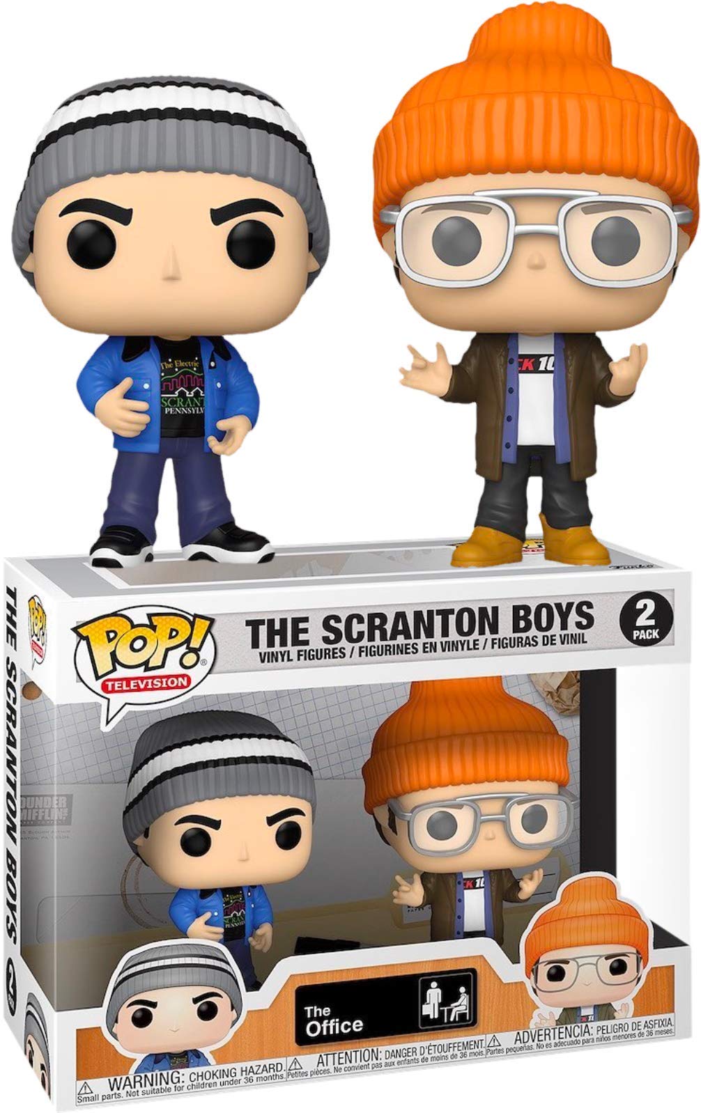POP Funko Pop! The Office Scranton Boys 2 Pack - FYE Exclusive, Multicolor, Vinyl, Model B08G5CHNBJ