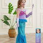 Sabbenia Little Girls Mermaid Costume Princess Dress Up Outfits With Accessories For Birthday Halloween Party Cosplay