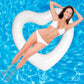Heart Swimming Pool Float  mature-themed Heart Pool Floats  Water Fun Beach Party Toys for Aults Birthday Scene Layout Props. (47 in White)
