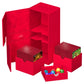 Ultimate Guard Twin Flip'N'Tray 266+, Deck Case For 266 Double-Sleeved Tcg Cards + Dice Tray, Red, Independent Magnetic Closure