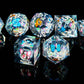 Liquid Core Dice Set Dungeons and Dragons D&D, Polyhedron DND Resin dice Set, Used for Role-Playing dice Magic Pathfinder Game D