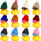 Chivao 12 Pcs Mini Rubber Ducks With Sunglasses/ Glasses And Hats/ Necklace, Cruise Rubber Ducks In Bulk Valentine'S Day Gift Small Duck Bathtub Toy For Hiding Party Favor(Yellow, Lovely Style)