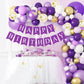 Waenerec Purple Happy Birthday Banner Sign Happy Birthday Bunting Banner Garland For Kids Girl Woman Birthday Tea Party Decorations Bunting Flag Birthday Party Supplies