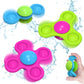Suction Spinner Toys For Babies Silicone Baby Bath Toys For Kids Ages 1-3 Boy Girl Gift,Pop Spinner Sensory Toy For Baby Infant