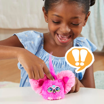 Furby Furblets Flo-Flo Mini Friend, Electronic Plush Toy, Pink Flamingo, Standard Size, Model G1699, Ages 6+