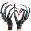 New Articulated Finger Extensions With Fingernails, Halloween Articulated Fingers With Protective Glove, Long Finger Claw With G