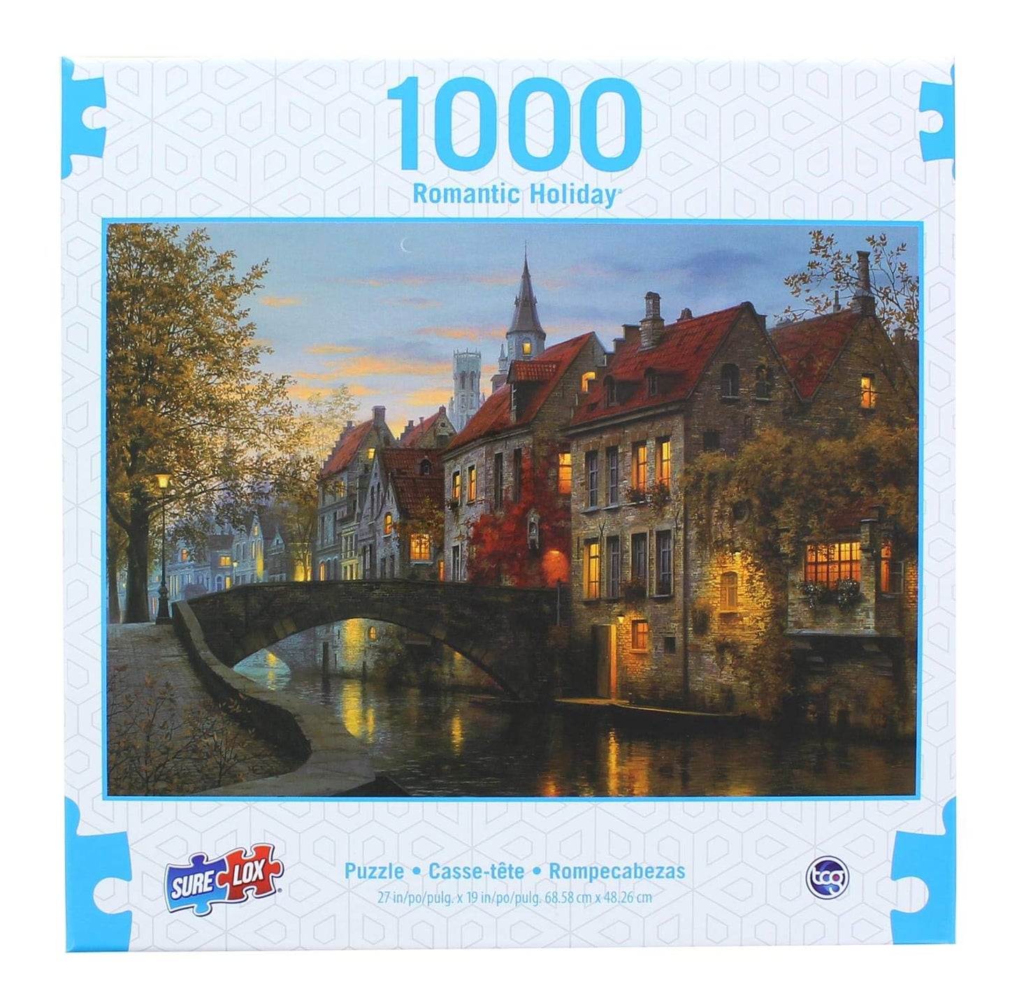 Sure-Lox Silent Evening 1000 Piece Puzzle - Romantic Holiday Theme, Engaging Family Activity