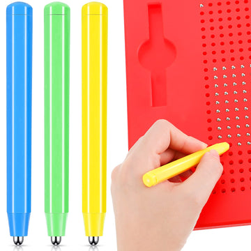 3 Pieces Replacement Stylus Magnetic Drawing Pen Magnet Replacement Pens For Play Magnapad Magnetic Drawing Board Writing Tablet A To Z And Numbers 0-9