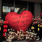 Huge Heart Balloons,63Inch Oversized Heart Balloons Mother'S Day Heart Balloons For Wedding Engagement Anniversary Valentines Da