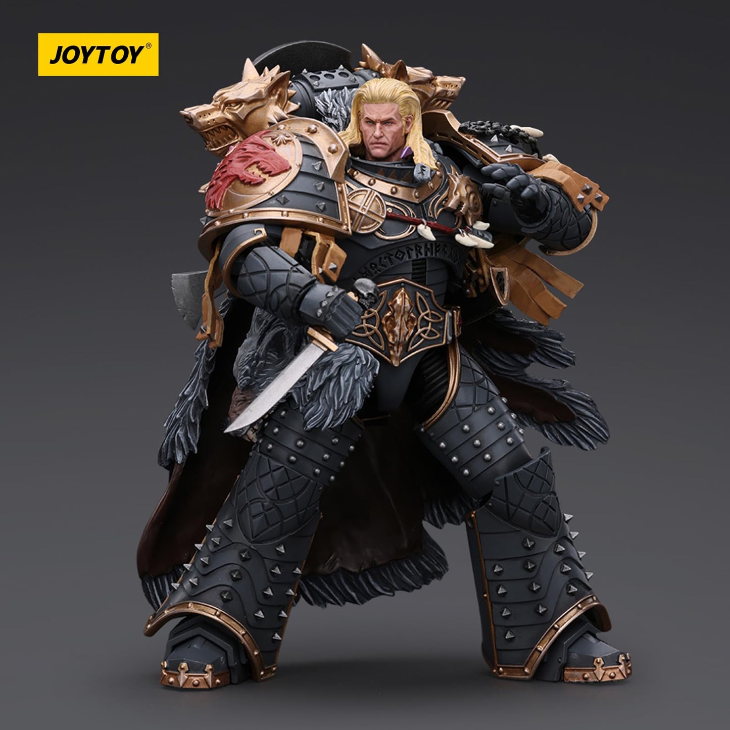 JOYTOY Warhammer 40k Blood Angels Leman Russ Primarch Action Figure - 1/18 Scale, Acrylonitrile Butadiene Styrene, Mssus-6137-