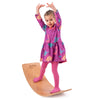 Nutty Toys Montessori Wooden Wobble Board For Kids & Adults - 35'' 100% Natural Wood Balance Board Toddler Balancing Toy Unique