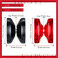 ShungRu Yoyo 2 Pack Responsive for Kids, V3 Black & K2 Red, Professional Metal & Crystal YoYos, 12 Strings, 2 Cases, Bearing Tool