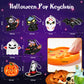 FIDWOD 64pcs Halloween Party Favors for Kids: Stocking Fillers Pop Keychains - Box Fillers Party Favours for Children- Fidget To