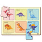 Mini Leaves 2 Pieces Wooden Dinosaur Puzzle Kids Toys For 25 Years Boy Educational Jigsaw For 2+ Year Old Boy Child Safe & Dura