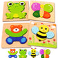 Bekayshad Wooden Puzzles Toddler Toys Gifts For 1 2 3 Year Old Boys Girls, 4 Pack Animal Jigsaw Puzzles Montessori Toys, Learnin