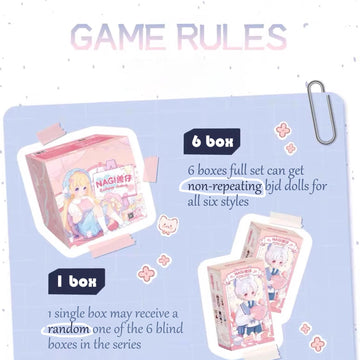 Calembou Bjd Dolls Blind Box Figure, Kawaii 1/12 Mechanical Jointed Doll Surprise Toys Mystery Box Doll Collectible Action Figure Posable Dress Up Doll For Girls Boys (1 Single Box)