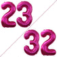 Goer Number 23 Balloons For 23Rd Birthday Party Decorations,42 Inch Jumbo Foil Helium 32 Balloons For 32Nd Birthday Party Decoration (Bright Peach)