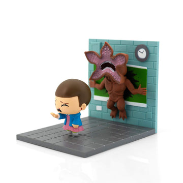 Loot Crate Stranger Things Eleven Vs. Demogorgon limited availability Diorama | Collectible SuperEmoFriends Figure| Art Design by JSalvador