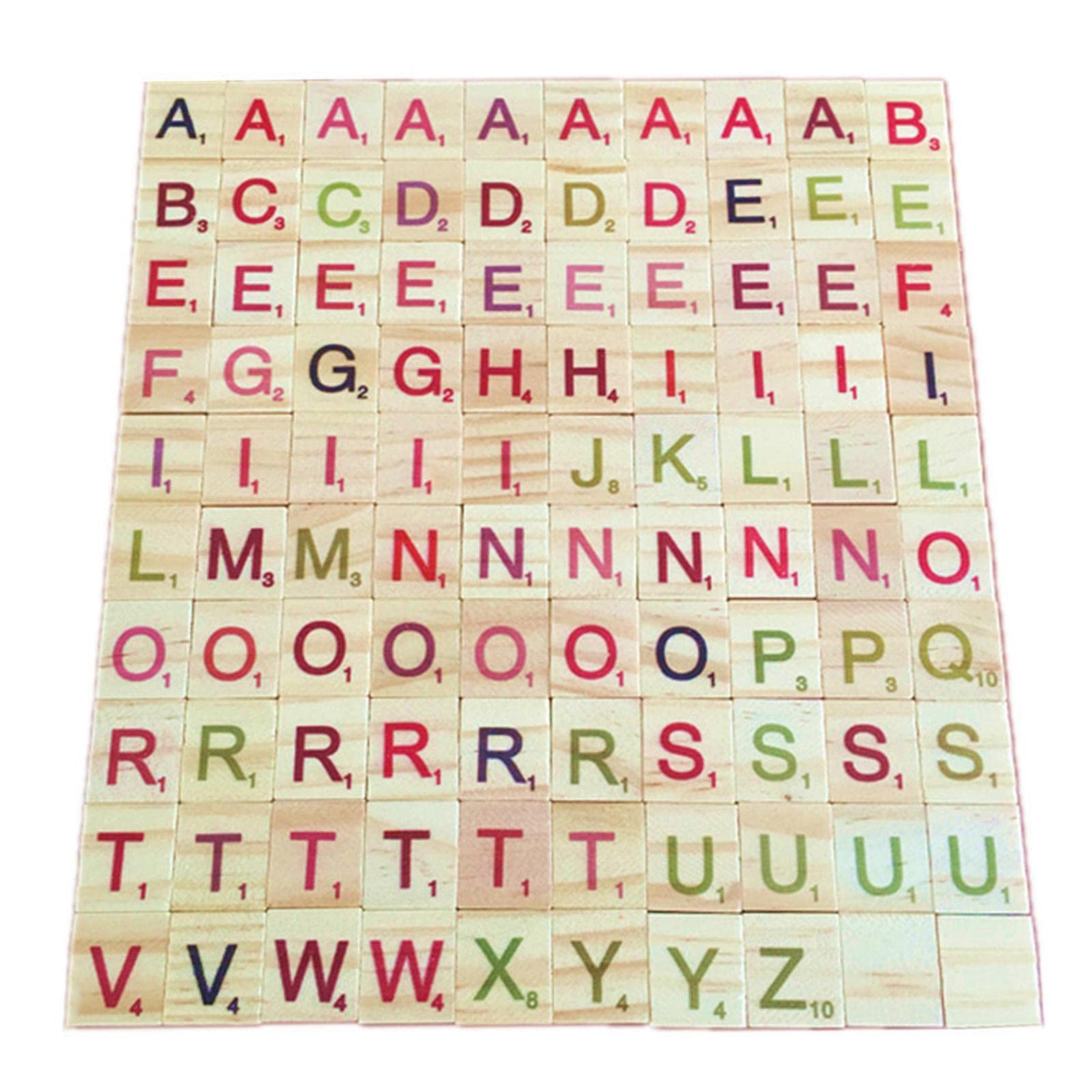 Ilsmysutra 100Pcs Wooden Letter Alphabet Block Toys Early Educational Toy Gift Wood|Toys For Baby|Developmental Baby Toys