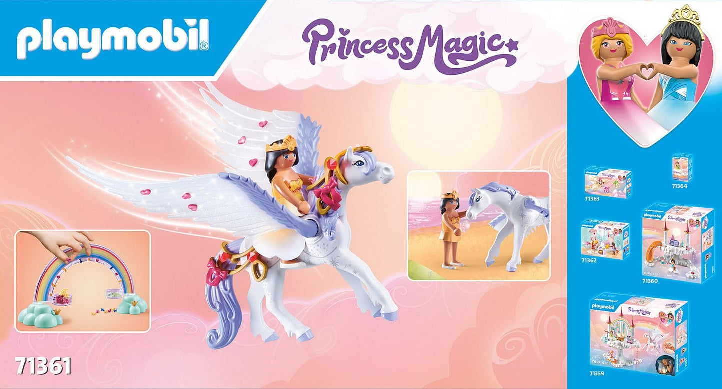 Playmobil Pegasus with Rainbow in The Clouds