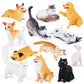 Sienon 12Pcs Dog And Cat Figurines Realistic Plastic Pet Puppy Kitten Animal Figures Educational Toys For Kids Toddles Cake Topper Birthday Christmas Party Diorama School Project