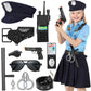 Luucio Girls Police Officer Costume For Kids, Police Costume For Kids, Halloween Costume For Girls, Role Play Kit For Girls
