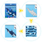 4 Pack Sticker Book Crafts For Kids Ages 4-8 Sticker Paint Books Boys And Girls Birthday Gifts Party Favor, Travel Toys For Toddlers Learning (Animal+Ocean+Insect+Horse)