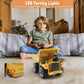fisca Remote Control Dump Truck 2.4Ghz RC Truck 9 Channel 4WD Mine Construction Vehicle Toy with LED Light and Metal Cab for Kid