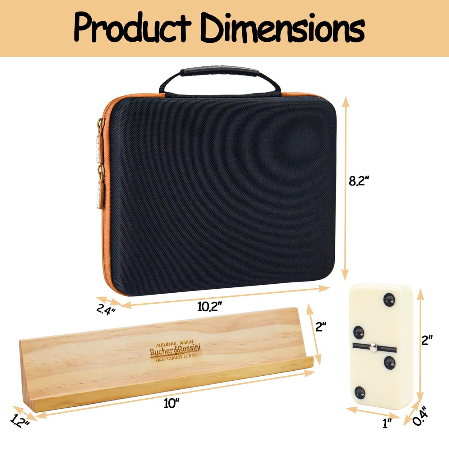 Dominos Set Adults With 4 Domino Racks Double Six Dominoes Set In Portable Case Double 6 Domino'S Game Set With 4 Wooden Domino