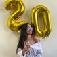 60 Balloon Number, Gold Number 60Th Birthday Balloons 40 Inch, 60 Years Old Gold Birthday Decorations For Men Women, 60Th Annive
