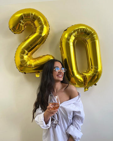 60 Balloon Number, Gold Number 60Th Birthday Balloons 40 Inch, 60 Years Old Gold Birthday Decorations For Men Women, 60Th Annive