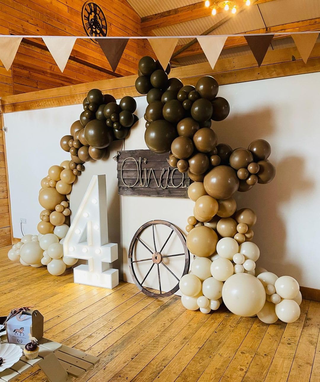 Bezente Brown Balloons Latex Party Balloons - 150 Pack 5 Inch Matte Small Coffee Brown Helium Balloons For Birthday Baby Shower