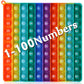 Math Toys P0P With Numbers, Kingmall 1-100 Pop Rainbow Square Fidgett Ttoy 100Bubbles Learning Tool For Teachers To Create Kinds Of Math Manipulatives?With 1-100 Numbers Tables?
