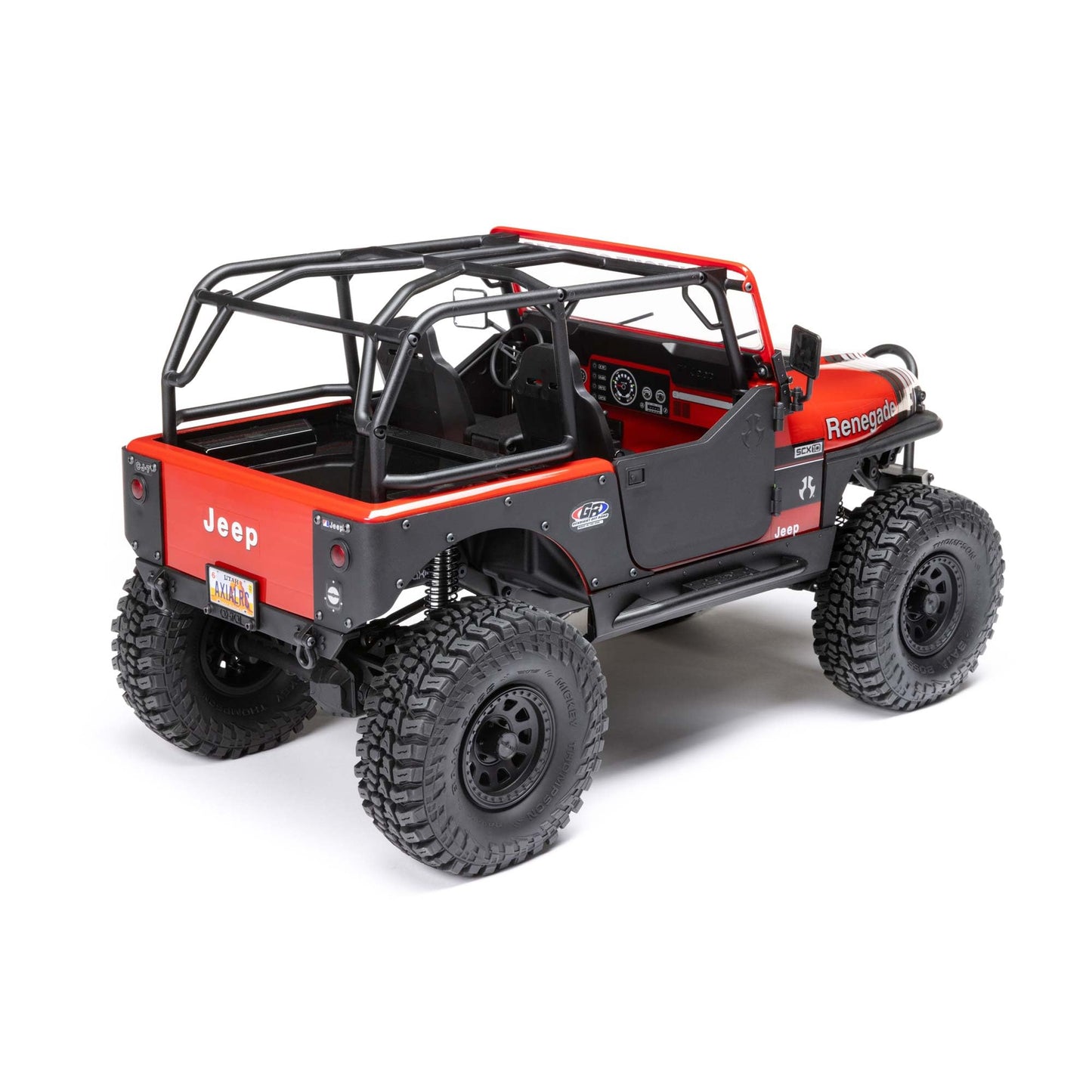 Axial RC Truck 1/10 SCX10 III Jeep CJ-7 4WD Brushed RTR (Battery and Charger Not Included), Red, AXI03008T1