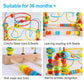 Timy Bead Maze Roller Coaster Toy - Educational Wooden Toy for Toddlers, Medium, Multicolor, Model UL-MABM