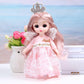 Sufeasdf 3 Pcs 6 Inch Princess Girl Mini Dolls, Small Princess Dolls, Little Girl Miniature Dolls for 3+ Year Old Girls