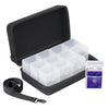 Rhcom Trading Card Case Kit With 12 Deck Boxes,For 2200+Cards.Card Game Organizer Compatible With Tcg Deck, Sports Cards, Mtg De