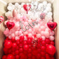 Partywoo Red Balloons 100 Pcs Red Balloons Different Sizes Pack Of 18 12 10 5 Inch Matte Red Balloon Arch Kit Red Balloon Garland For Valentine'S Day Graduation Christmas Party Decorations Red-Y57