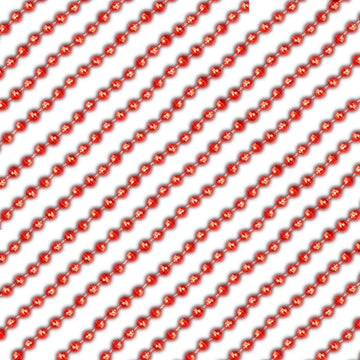 Blinkee Round Disco Bead Necklace Pack Of 12 Red