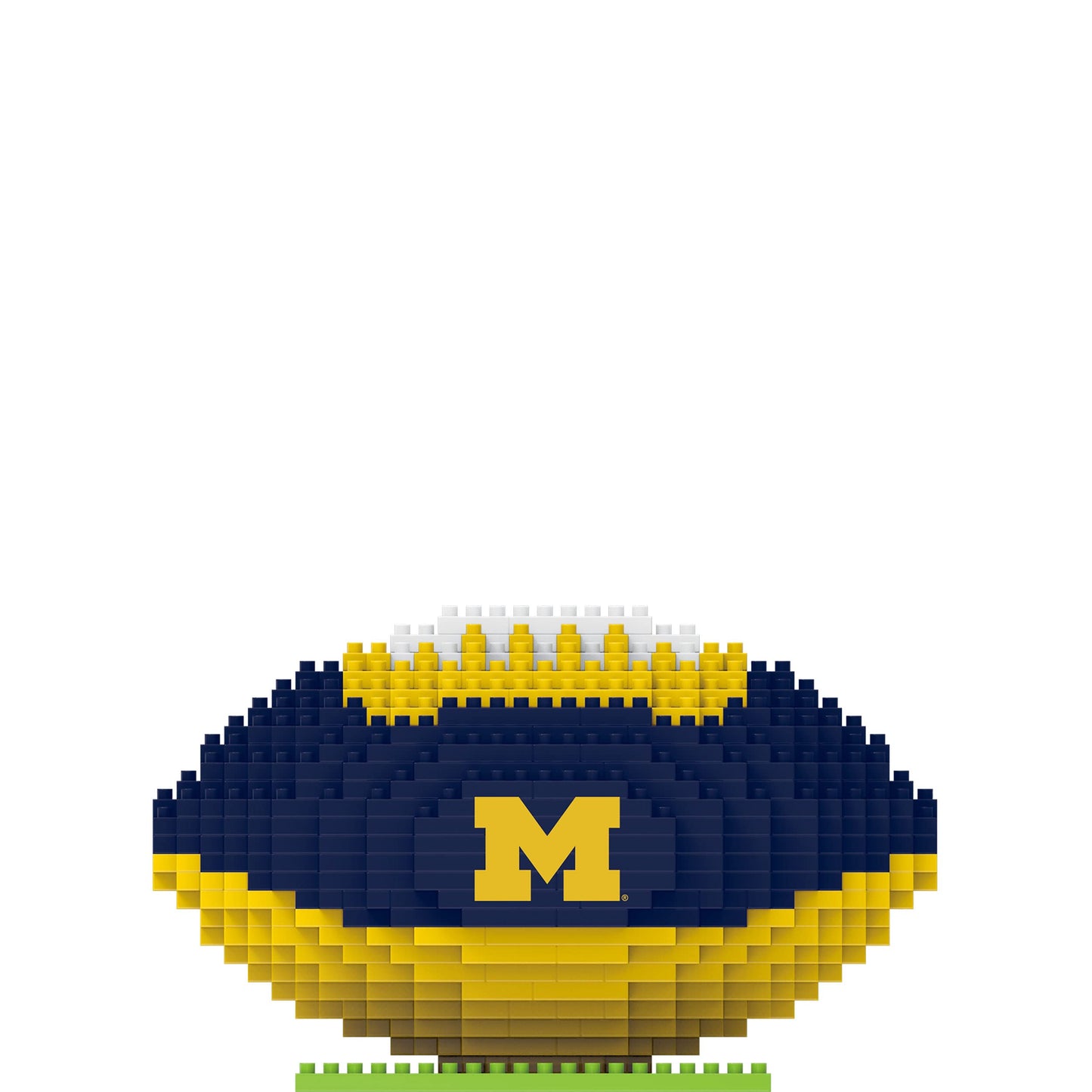 FOCO NCAA 3D BRXLZ Football - Michigan Wolverines Team Spirit, One Size, Football Color