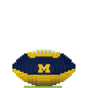 FOCO NCAA 3D BRXLZ Football - Michigan Wolverines Team Spirit, One Size, Football Color