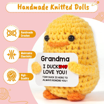 Mbl Grandma Birthday Grandma I Duck Love You, Funny Handmade Crochet Duck For Grandma Mothers Day Birthday, Hand-Made For Nana G