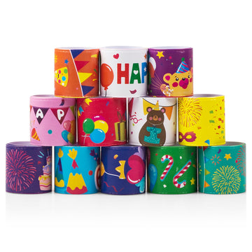 36 Pcs Happy Birthday Slap Bracelets for Kids Birthday Bracelets Bulk for classroom Snap Bracelet Party Favors Supplies for Boys