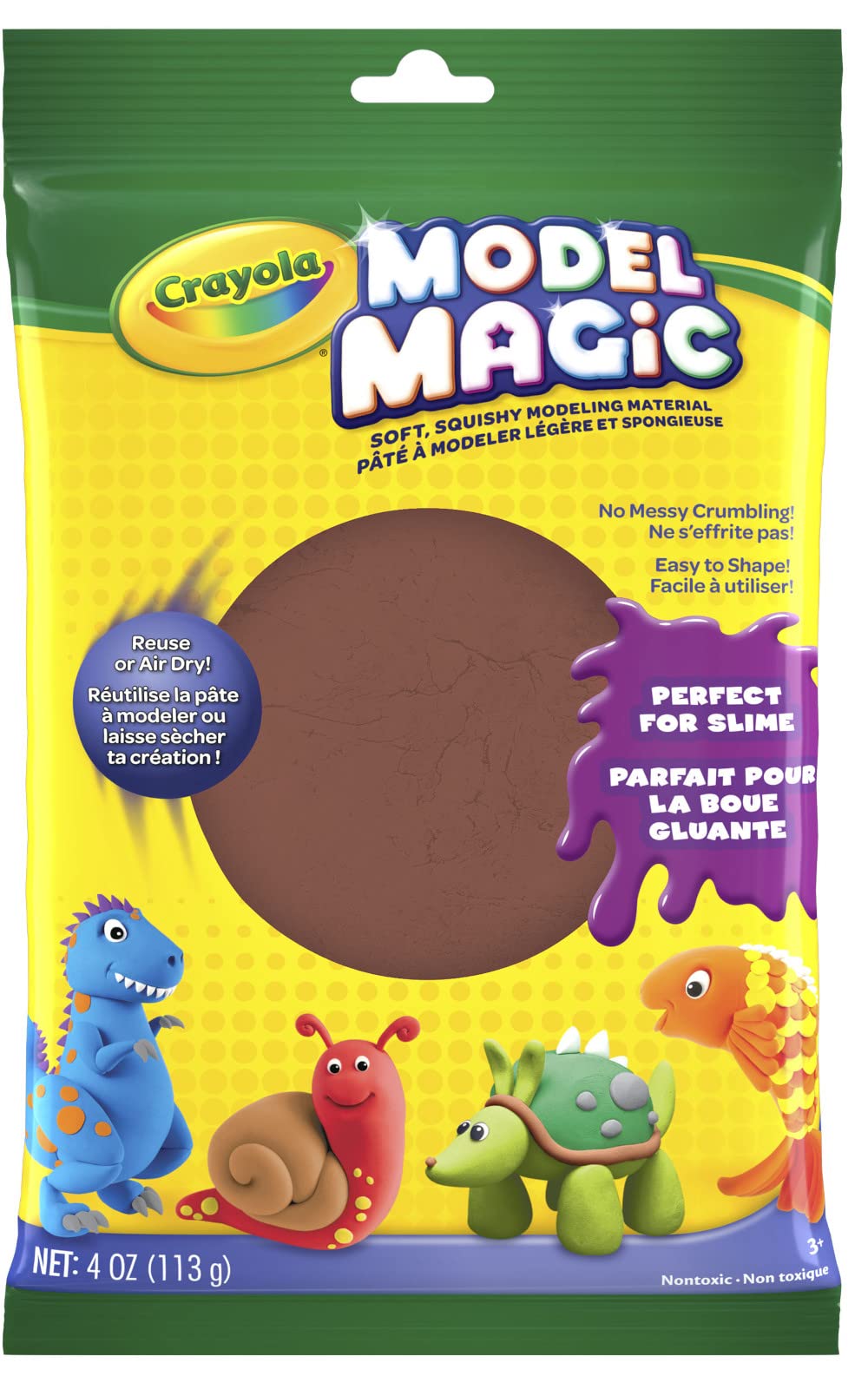 Crayola Model Magic 4Ounce, Earth Tone, Modeling Clay Alternative