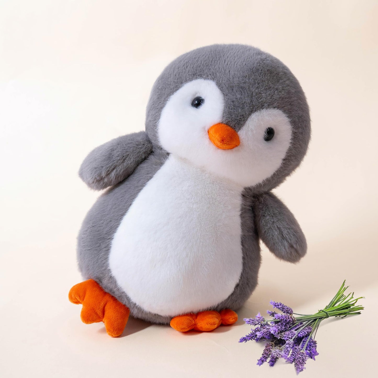 Gudisi Microwavable & Weighted Penguin Stuffed Animals for Warmth & Comfort  Heatable Lavender Scented Cute Soft Plushie Toy Gift for Boys  Girls Kids & mature-themeds