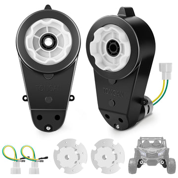 2PCS 24 Volt RS555 35000 RPM High-Speed Motor Gearbox for Power Wheels Motor Upgrade, Pair of 24V Replacement Parts for Ride On 